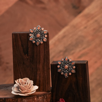 Hoot Hoot Dangler earrings (Light Orange)
