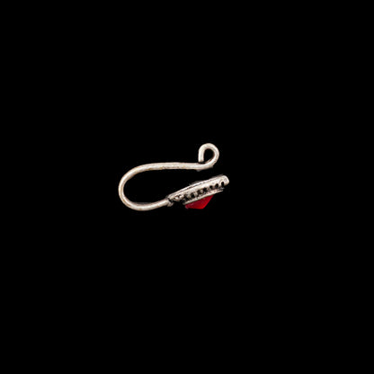 Heritage drop oxidised nosepin (Red)