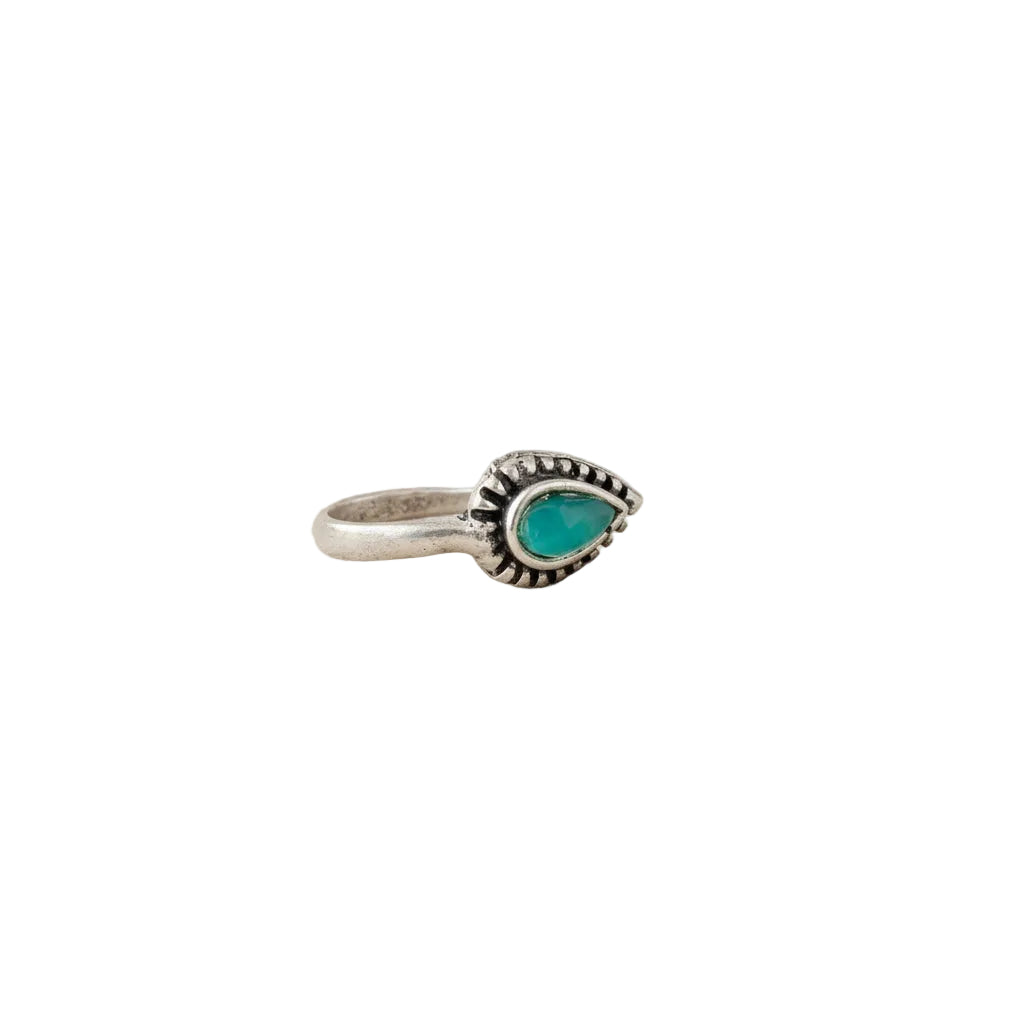Heritage drop oxidised nosepin (Green)