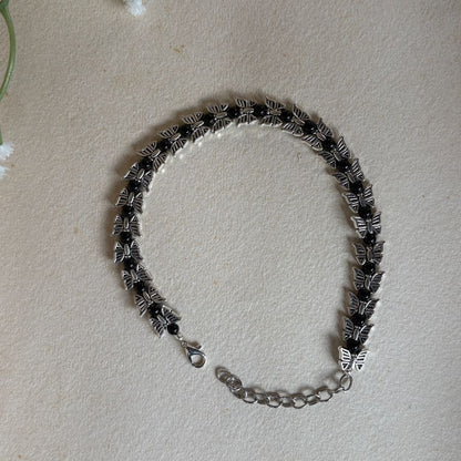 FlutterWings Anklet (Black)