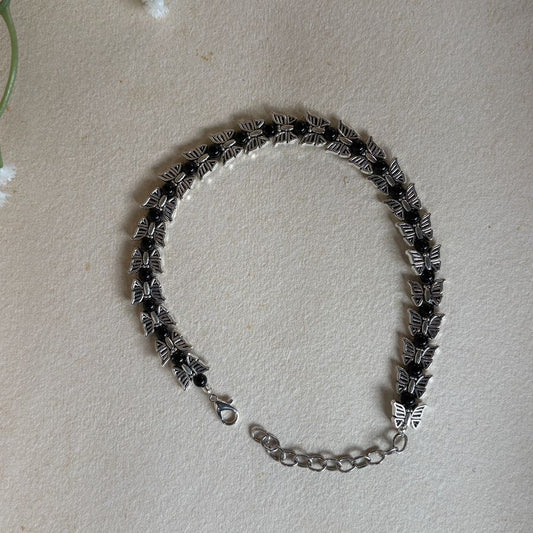 FlutterWings Anklet (Black)