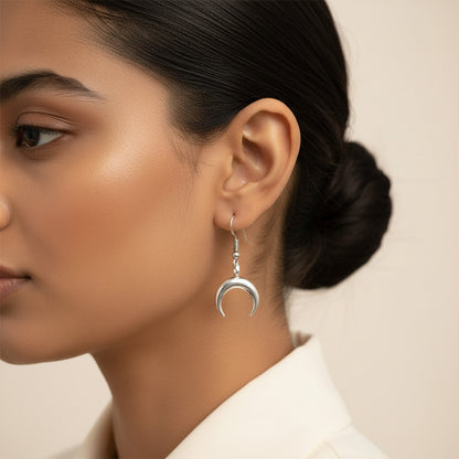 Chandni Minimalist Moon Dangles