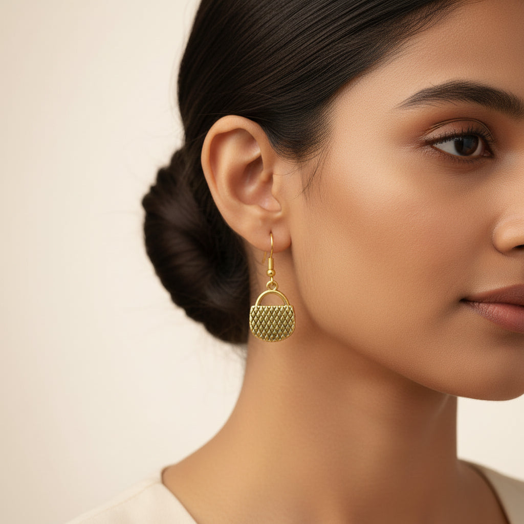 The Handbag Charm Drop Earring