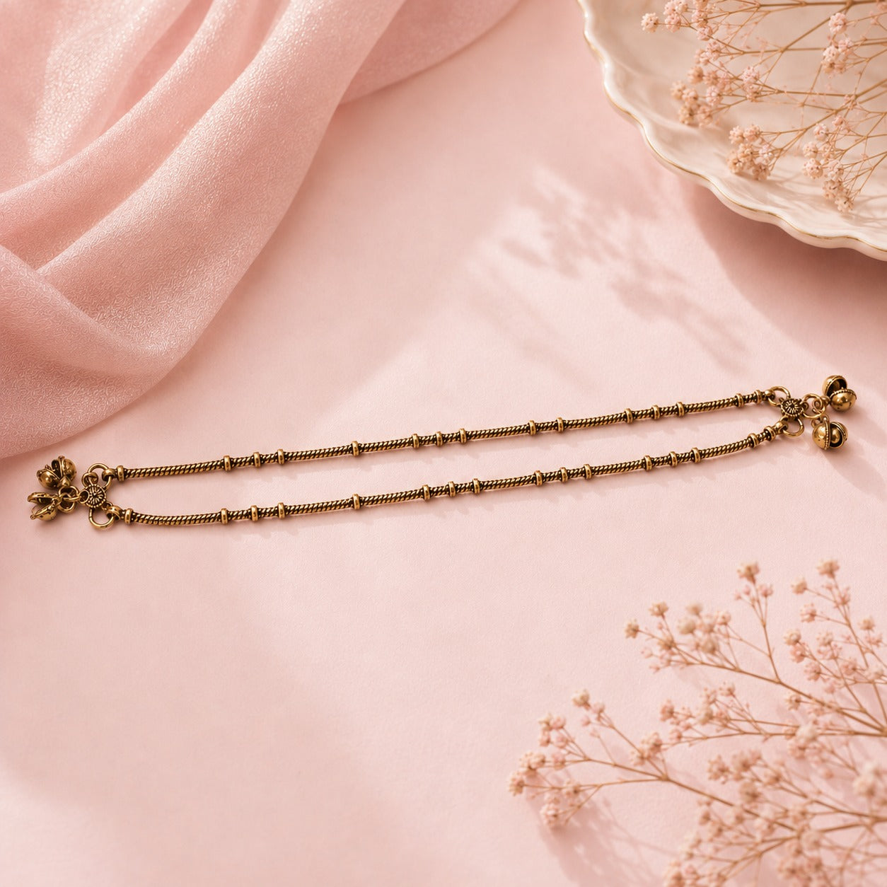 Golden Grace Brass anklet