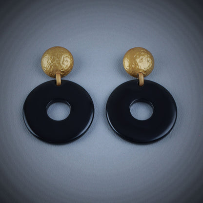 Black fanciful Earrings