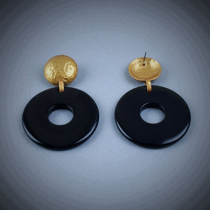 Black fanciful Earrings