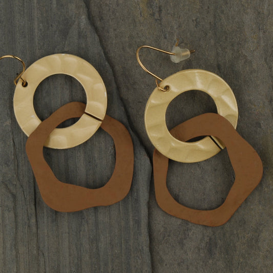 Molten Matte dangler earrings