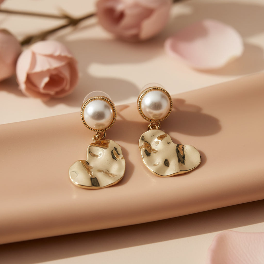 Golden glide dangler earrings