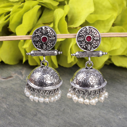 Charmbell  earrings (Red)