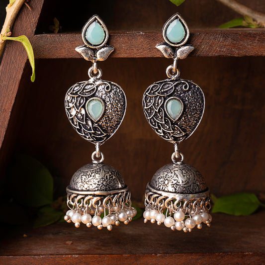 Bling & Swing Jhumka Earring (Mint)