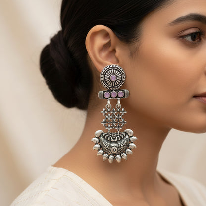 Enchanted Swing dangler earring (Baby Pink)