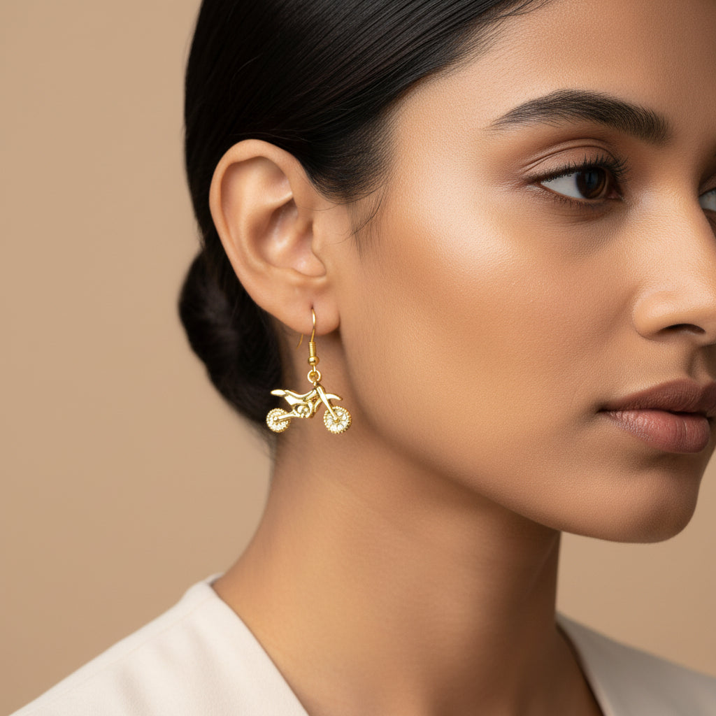 Biker Babe dangler earrings