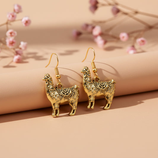 Lama Drama dangler earrings