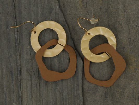 Matte Finished Irregular Earrings