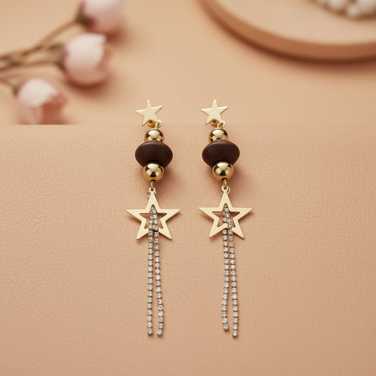 Star Drop Danglers