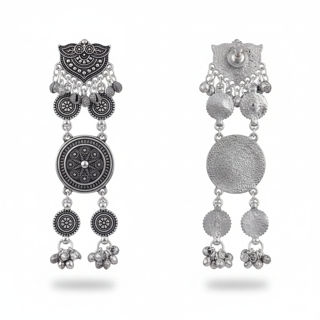 Oxidised Latkan Danglers