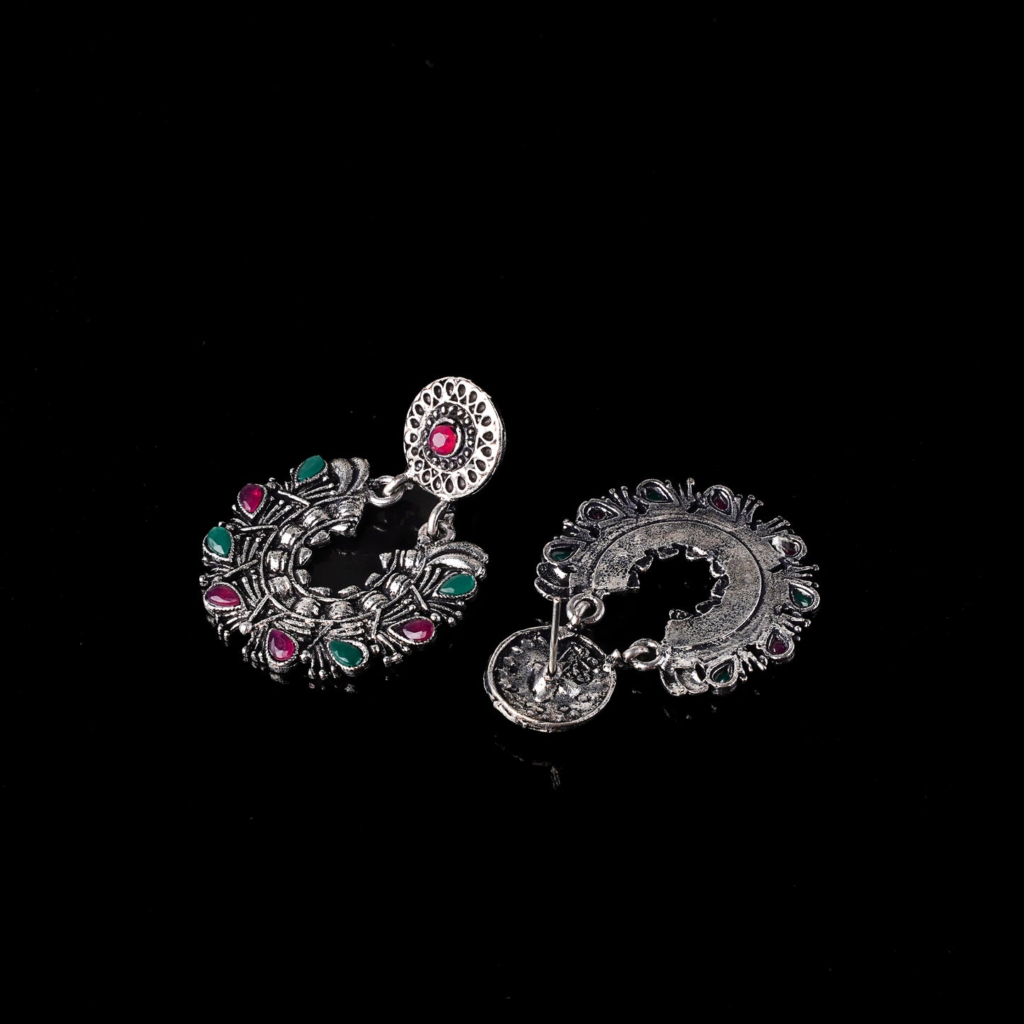 Multi Stone Studded Danglers