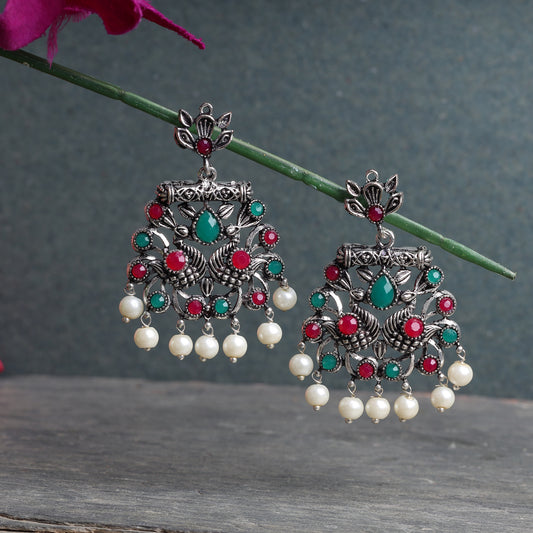The Cascade Beauty with Pearl Rain- Multicoloured