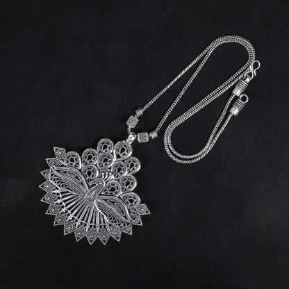 Peacock Pendent Chain Set
