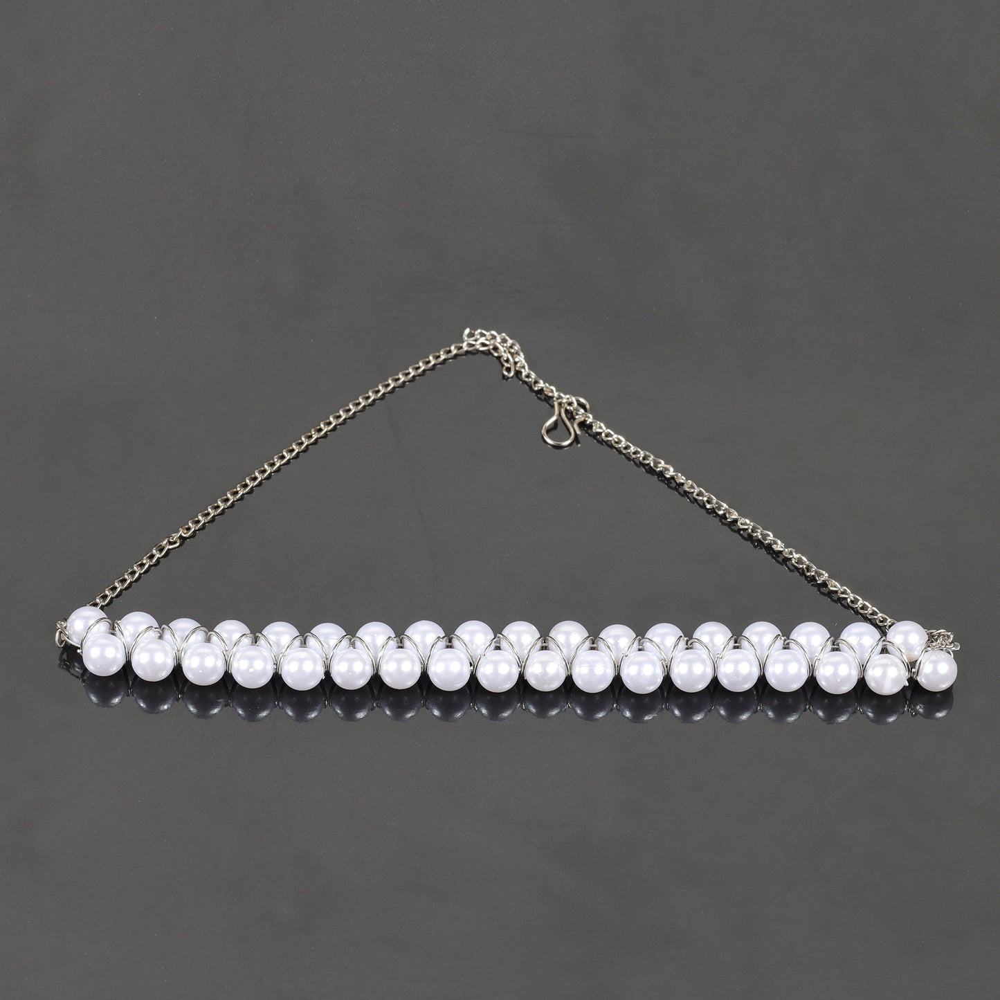 Pearl Studded Stylish Choker Neckpiece