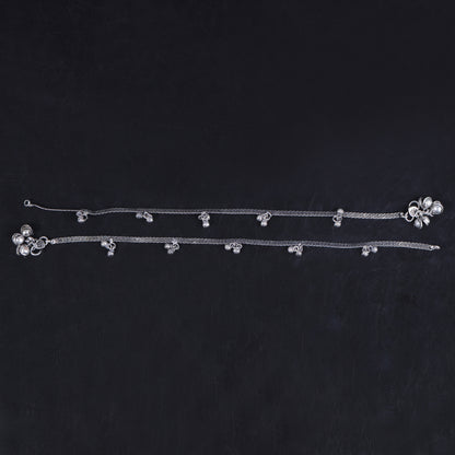 Oxidised Sleek Anklet